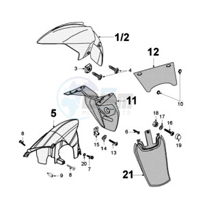 JETFORCE 50 R DARK SIDE drawing FENDERS