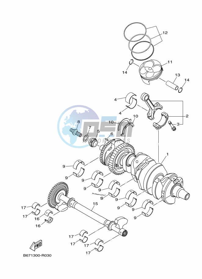 CRANKSHAFT & PISTON