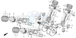 VF750C2 drawing CRANKSHAFT/PISTON