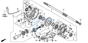 TRX500FA FOURTRAX FOREMAN drawing FINAL DRIVEN GEAR