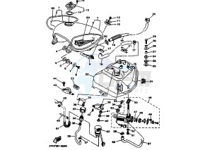 XV VIRAGO 535 drawing FUEL TANK MY98