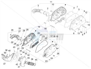 GTS 300 SUPER-TECH IE ABS E4 (APAC) drawing Air filter