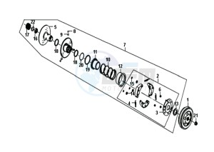 CROX 50 45KMH (L8 L9) EU EURO4 drawing CLUTCH