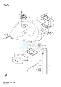 GSX1300R (E2) Hayabusa drawing FUEL TANK (GSX1300RUFL1 E19)