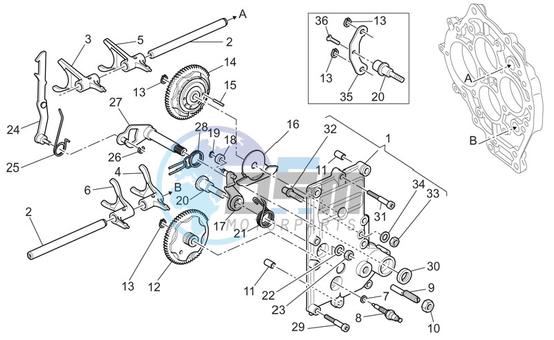 Gear box selector