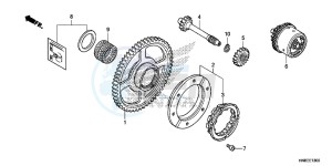 TRX680FAF TRX680 Europe Direct - (ED) drawing STARTING GEAR