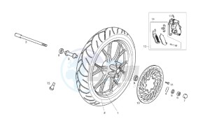 SMT 50 drawing Front wheel