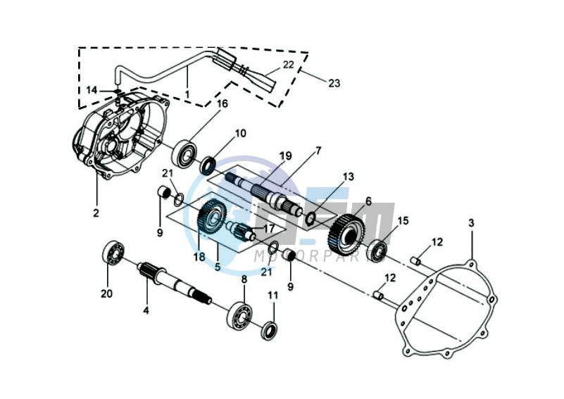 CRANKCASE - DRIVE SHAFT