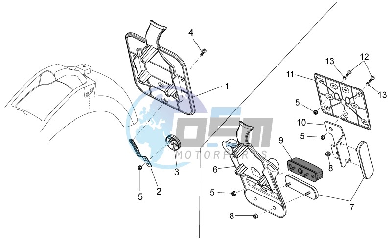 Rear body II- Plate holder