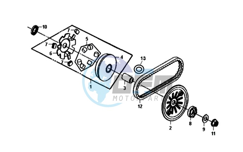 MOVABLE FLANGE / V-BELT