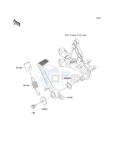 ZX 1000 M [NINJA ZX-10R] (C1) [NINJA ZX-10R] drawing BRAKE PEDAL_TORQUE LINK