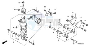 VFR1200FDB drawing REAR CUSHION