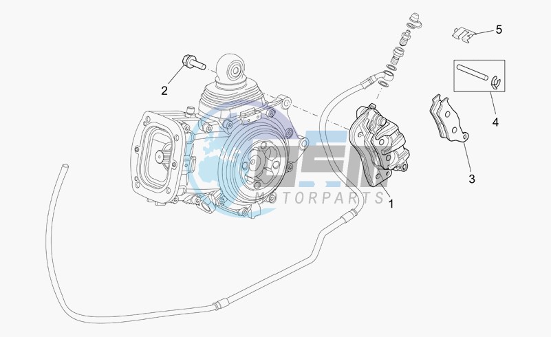 Rear brake caliper