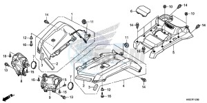 TRX420FA2G TRX420F Europe Direct - (ED) drawing FRONT FENDER