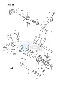 LT250R (E1) drawing GEAR SHIFTING