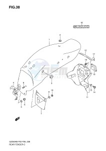 GZ250 (P3) drawing REAR FENDER