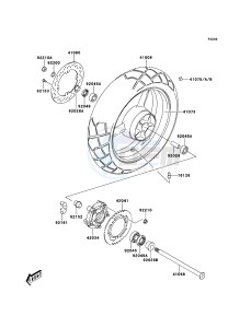 KLV1000 LV1000-A2H GB XX (EU ME A(FRICA) drawing Rear Hub