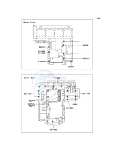 ZG 1000 A [CONCOURS] (A6F) A6F drawing CRANKCASE BOLT PATTERN