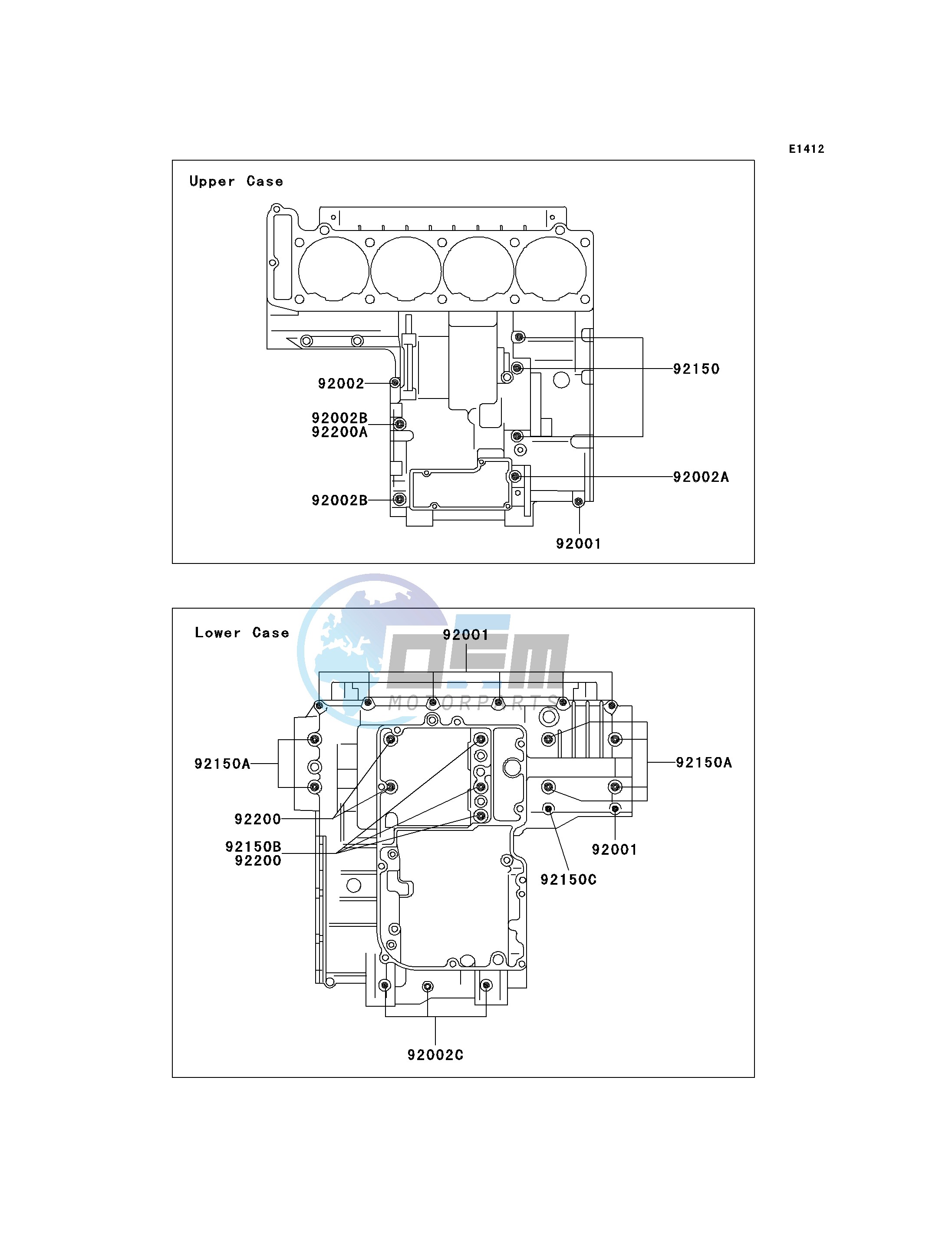 CRANKCASE BOLT PATTERN