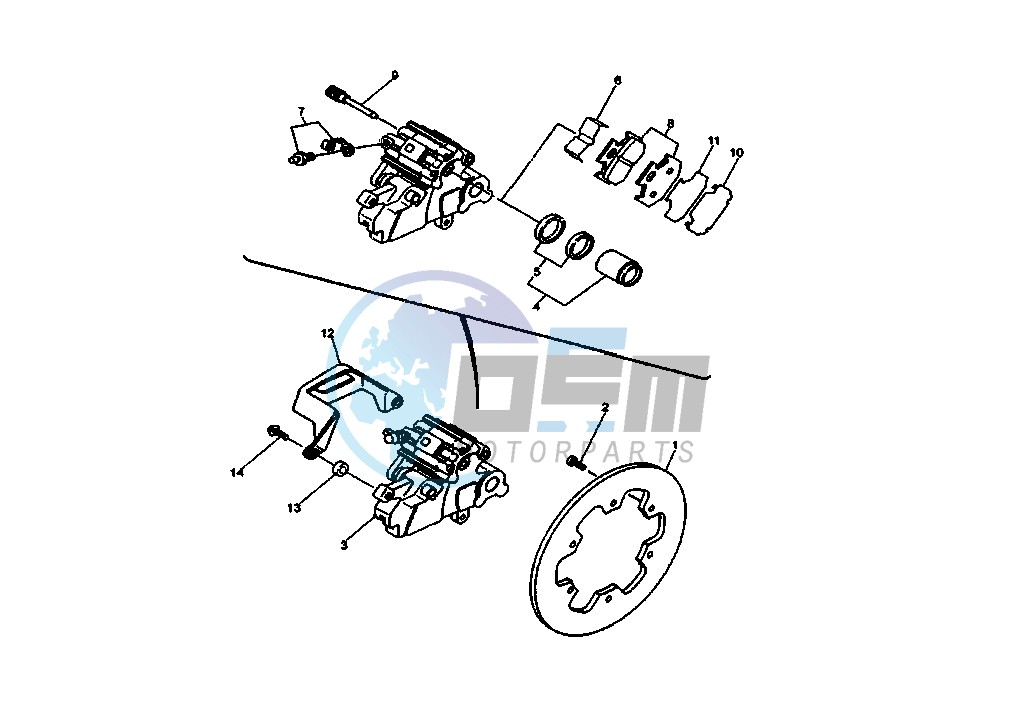 REAR BRAKE CALIPER