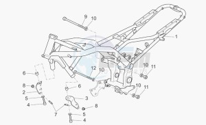 Breva V 850 IE IE drawing Frame