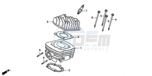 SFX50MM drawing CYLINDER/CYLINDER HEAD