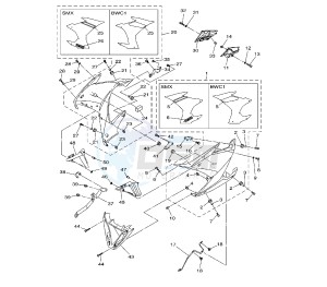 XJ6-F DIVERSION 600 drawing SIDE COVER 2 1CW8