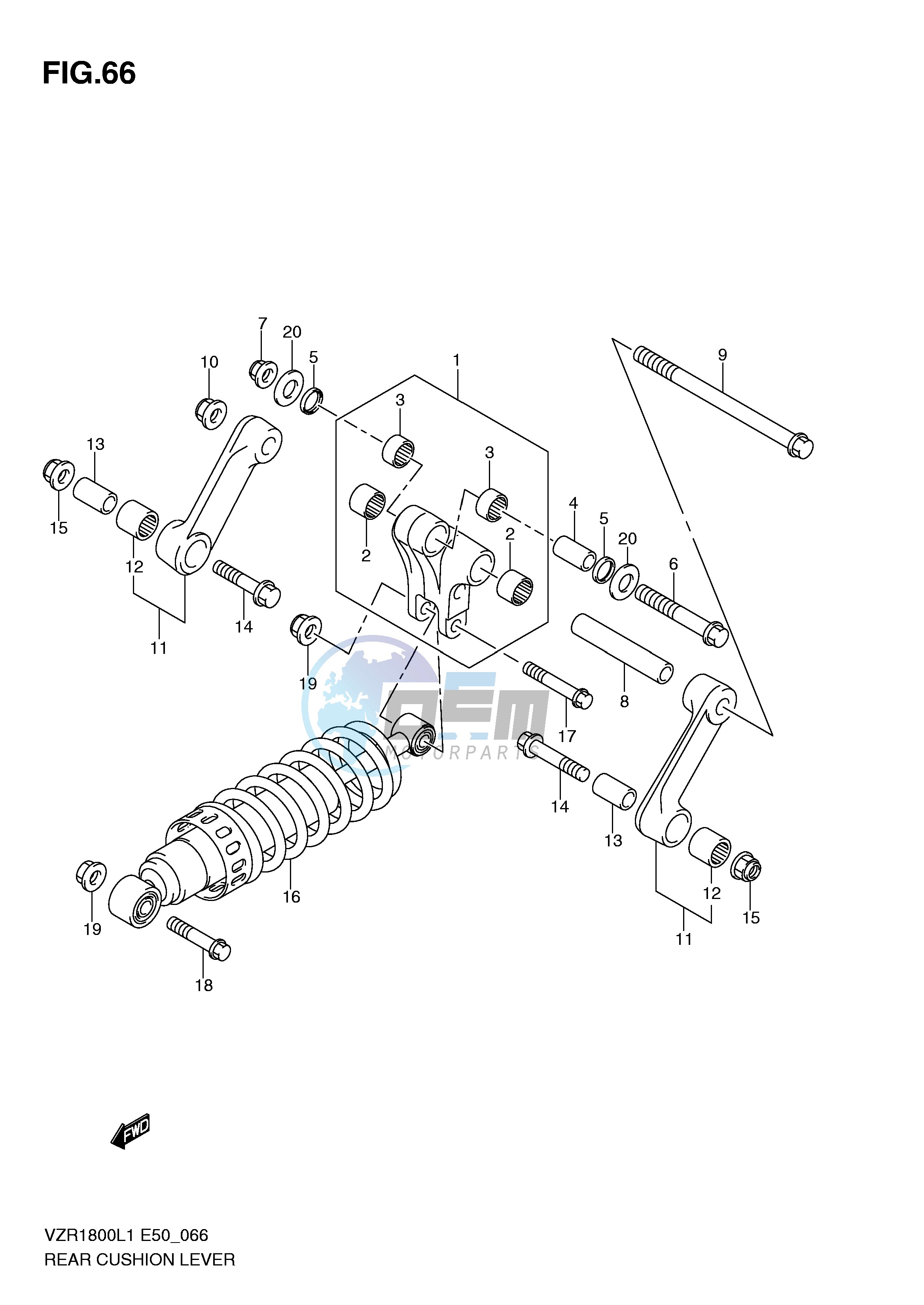 REAR CUSHION LEVER