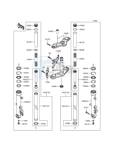 ER-6N ER650EDS XX (EU ME A(FRICA) drawing Front Fork