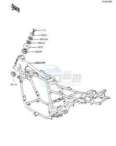 ZX 750 A [GPZ 750] (A1-A2) [GPZ 750] drawing FRAME