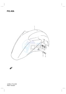 UH200G BURGMAN EU drawing FRONT FENDER (EXECUTIVE MODEL)