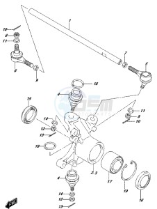 LT-A500XP drawing STEERING KNUCKLE