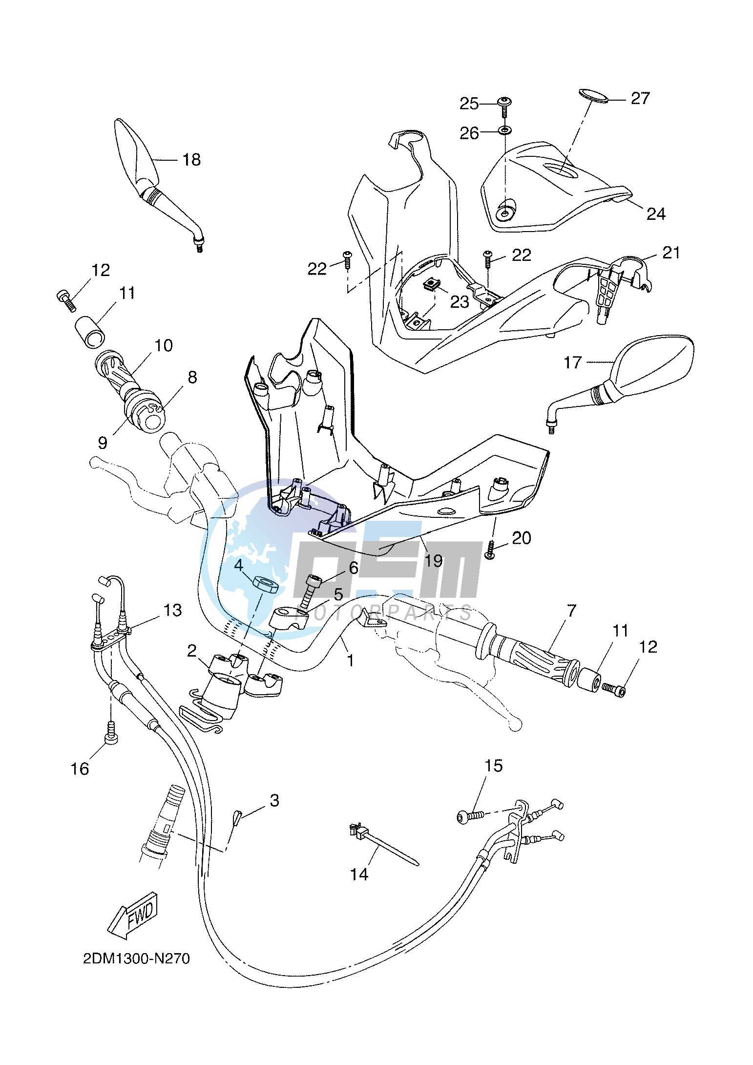 STEERING HANDLE & CABLE