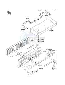 MULE 4010 DIESEL 4x4 KAF950FBF EU drawing Seat