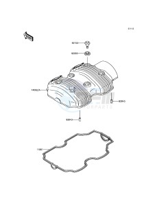 W800 EJ800AFF GB XX (EU ME A(FRICA) drawing Cylinder Head Cover