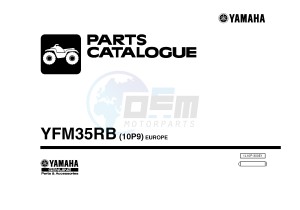 YFM350R YFM350RB RAPTOR 350 (10P9 10P9) drawing .1-Front-Page