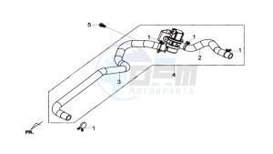 GTS 125I drawing AIRFILTER UNIT