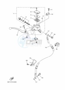 FZN250 (B8H5) drawing FRONT MASTER CYLINDER