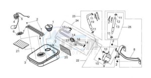 JET SPORT X R 50 drawing FUEL TANK - FUEL CUT