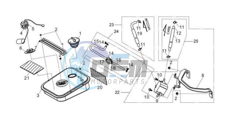 FUEL TANK - FUEL CUT