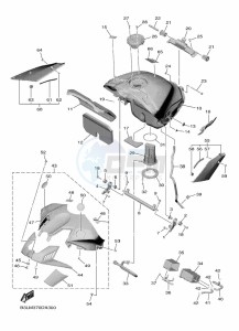 YZF1000 YZF-R1 (B3LM) drawing FUEL TANK