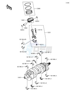 NINJA ZX-6R ABS ZX636FGFA GB XX (EU ME A(FRICA) drawing Crankshaft/Piston(s)