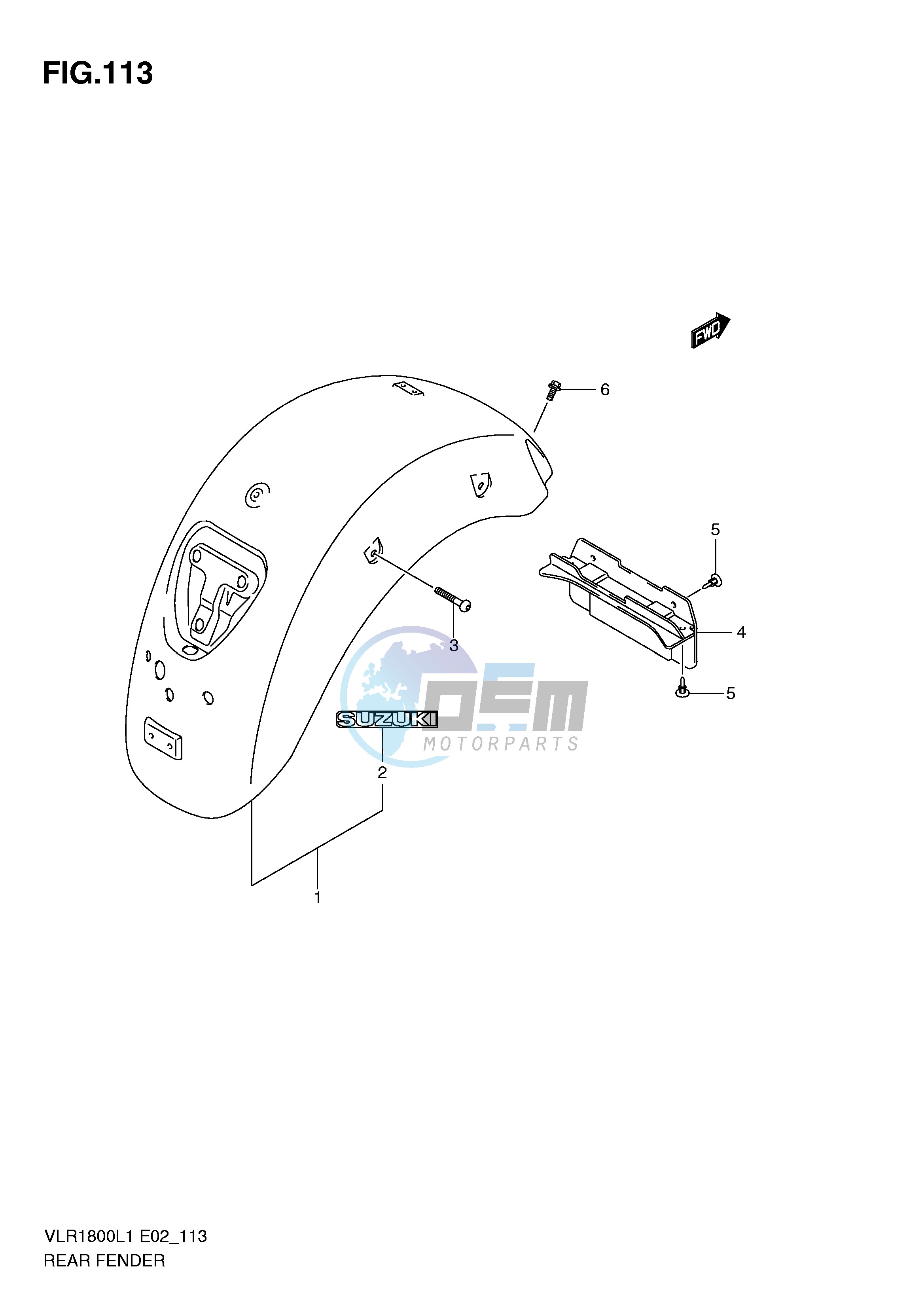 REAR FENDER (VLR1800L1 E24)