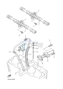 XJR1300C XJR 1300 (2PN1) drawing CAMSHAFT & CHAIN