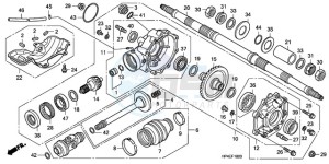 TRX420FMA Europe Direct - (ED / 2ED 4WD) drawing REAR FINAL GEAR