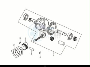 JET 14 50 (XC05W2-NL) (E5) (M1) drawing CRANK SHAFT