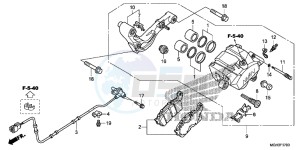 VFR1200XD CrossTourer - VFR1200X Dual Clutch 2ED - (2ED) drawing REAR BRAKE CALIPER