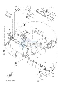 YZF-R125 R125 (5D7K 5D7K 5D7K) drawing RADIATOR & HOSE