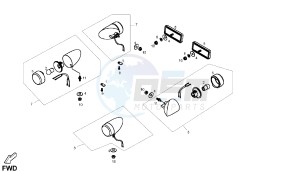 DXR - 250 CC drawing FLASHER LIGHT