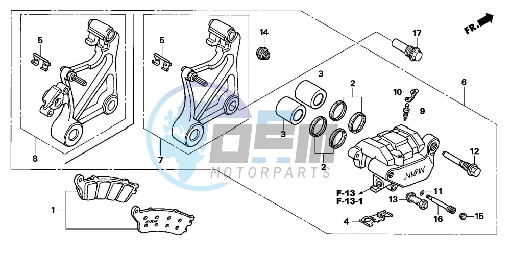 REAR BRAKE CALIPER